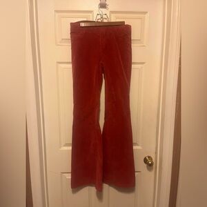 We The Free Red Flare Pants